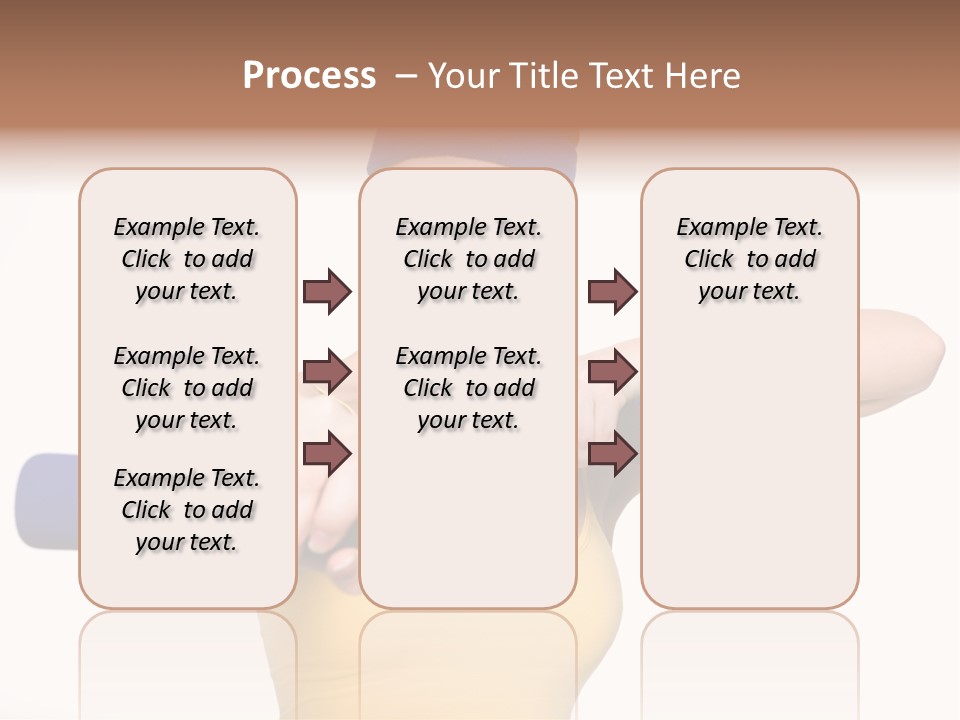 Isolated Blue Teen PowerPoint Template