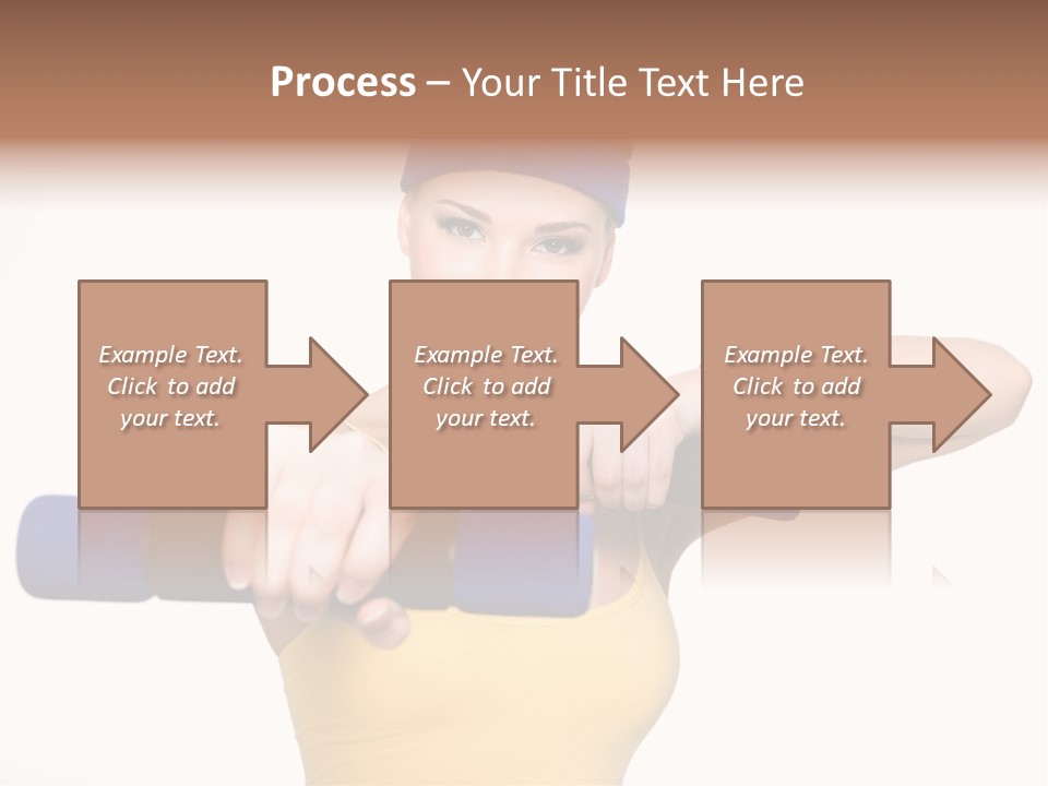 Isolated Blue Teen PowerPoint Template
