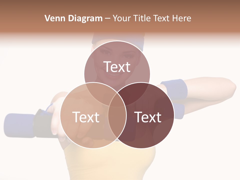 Isolated Blue Teen PowerPoint Template