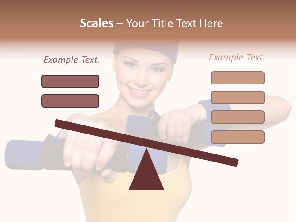 Isolated Blue Teen PowerPoint Template