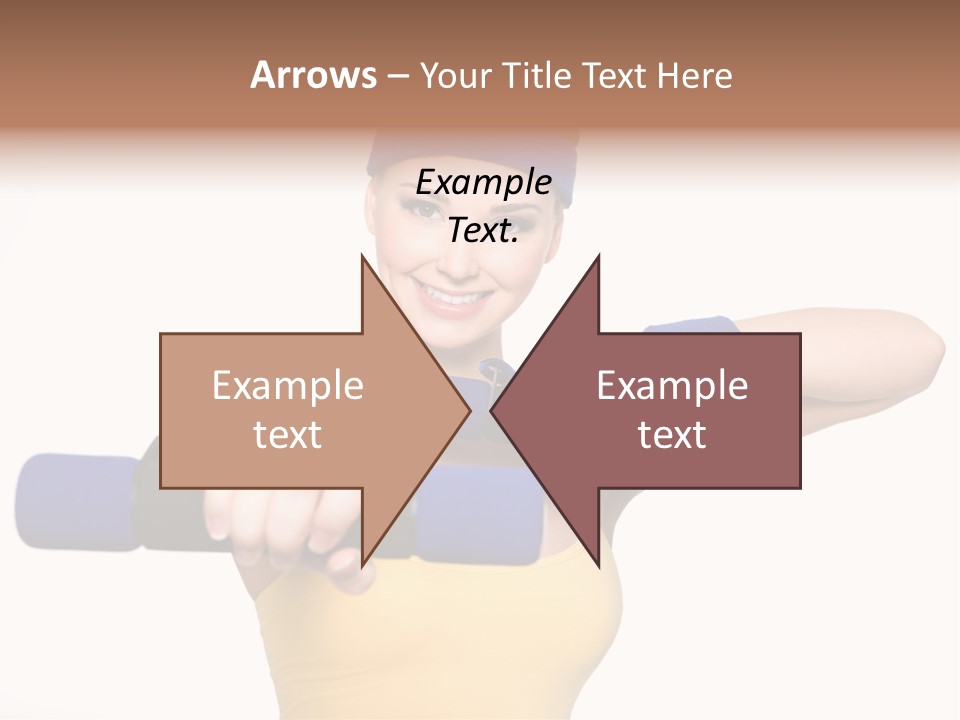 Isolated Blue Teen PowerPoint Template