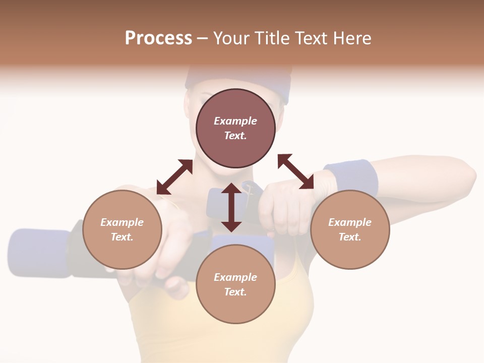 Isolated Blue Teen PowerPoint Template