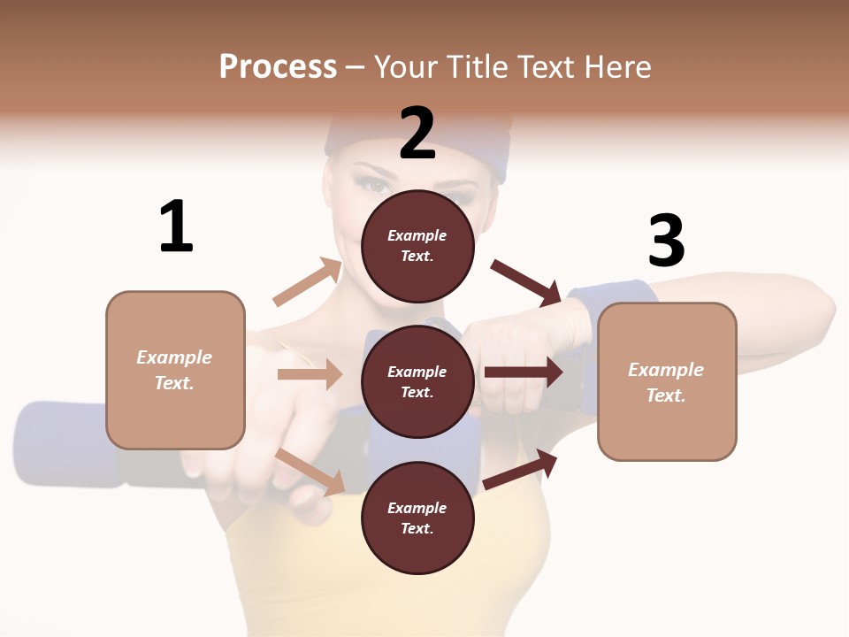 Isolated Blue Teen PowerPoint Template