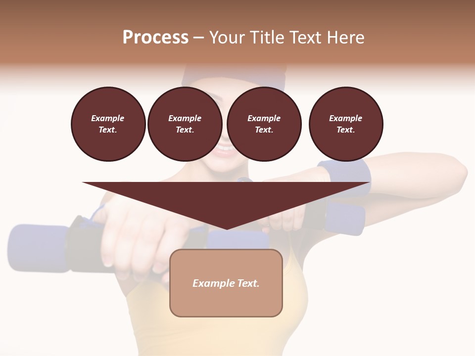 Isolated Blue Teen PowerPoint Template