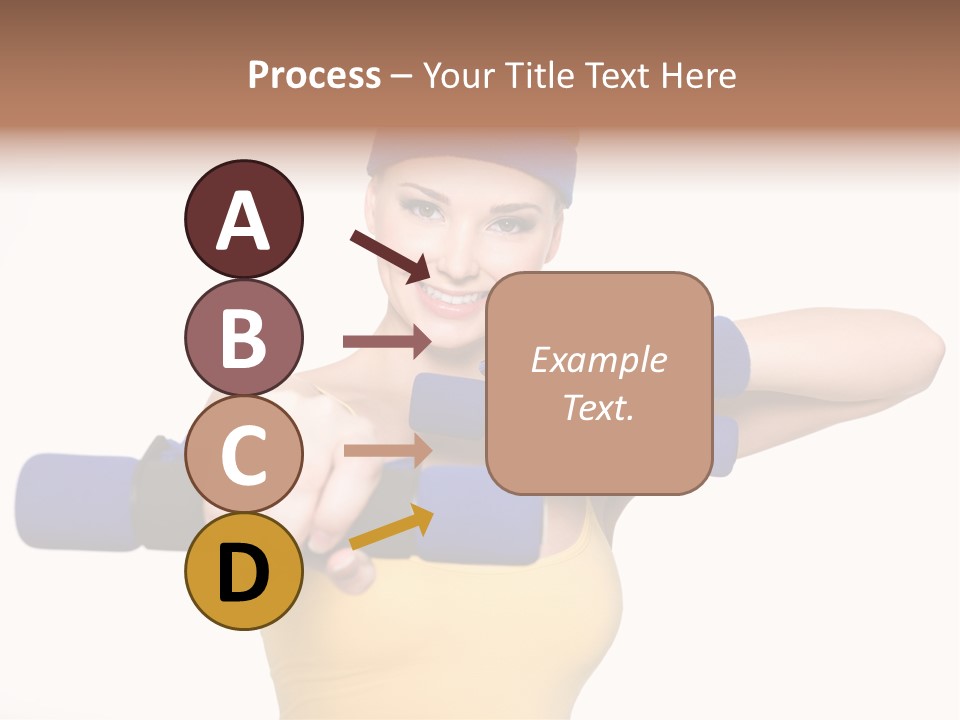 Isolated Blue Teen PowerPoint Template