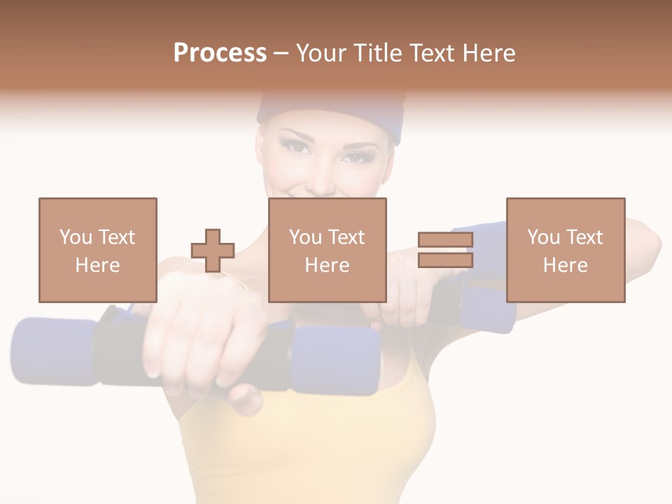 Isolated Blue Teen PowerPoint Template