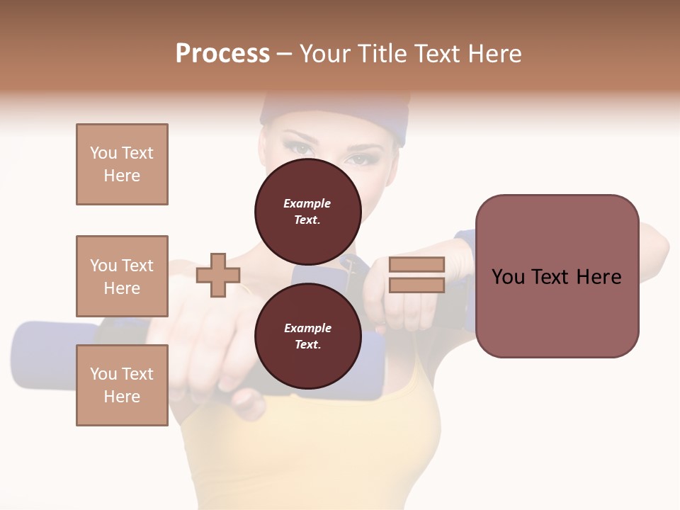 Isolated Blue Teen PowerPoint Template