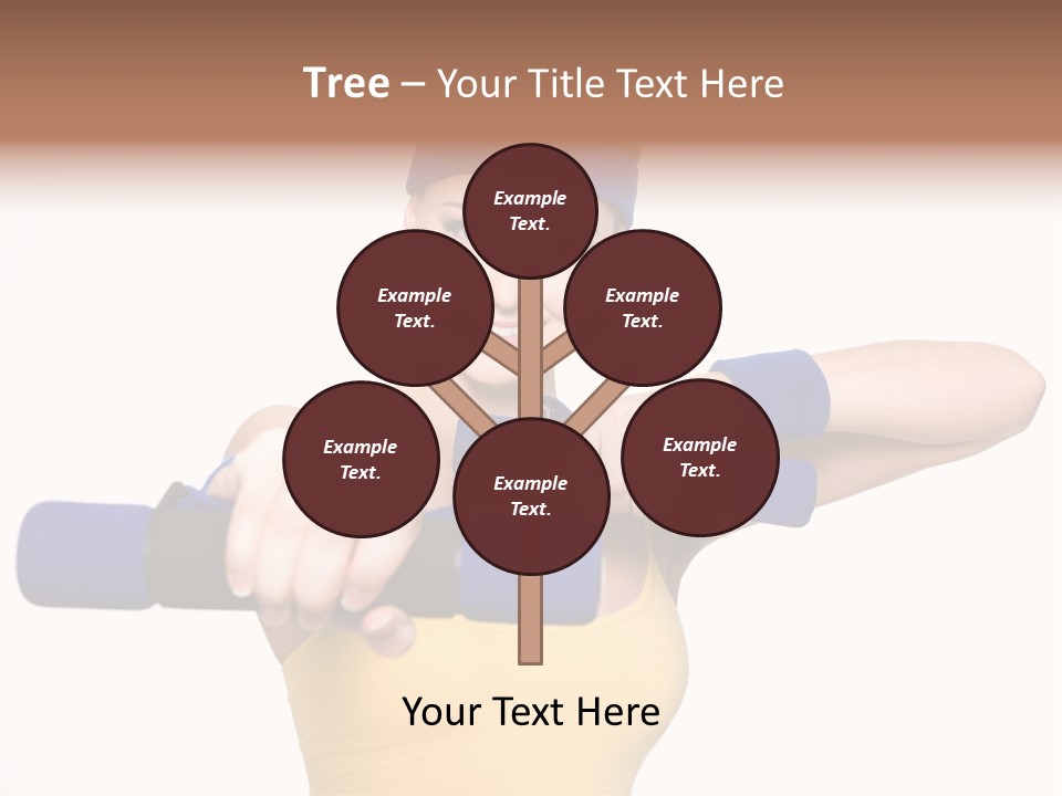 Isolated Blue Teen PowerPoint Template