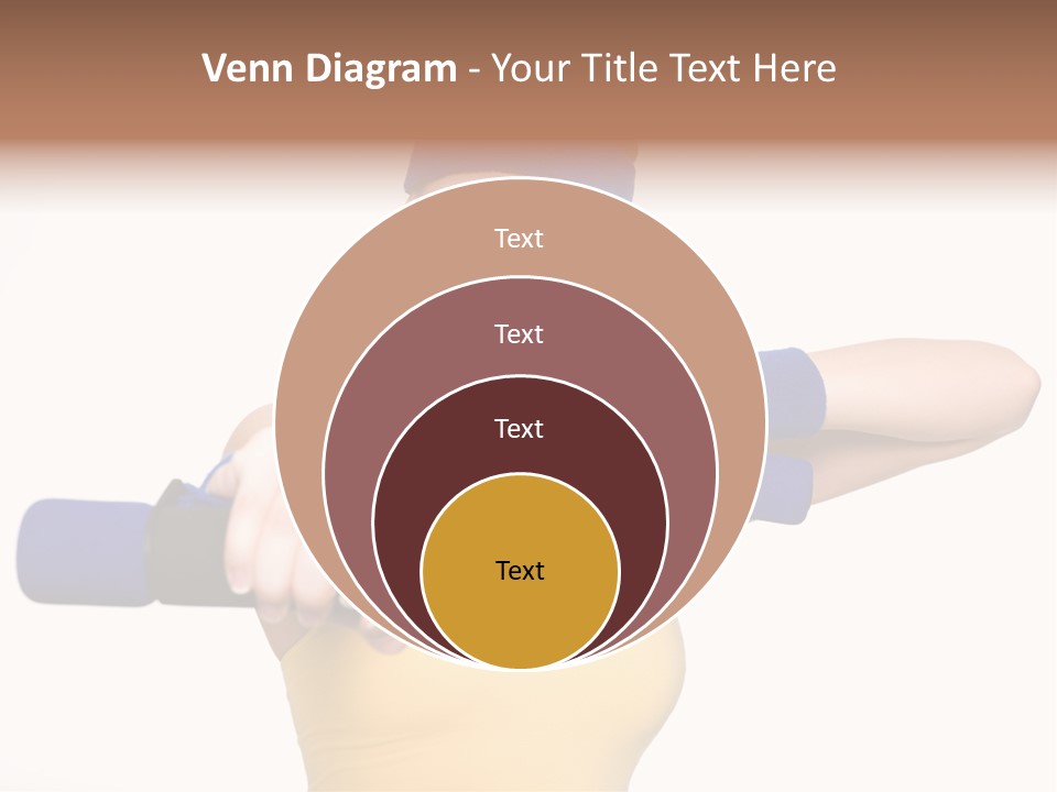 Isolated Blue Teen PowerPoint Template