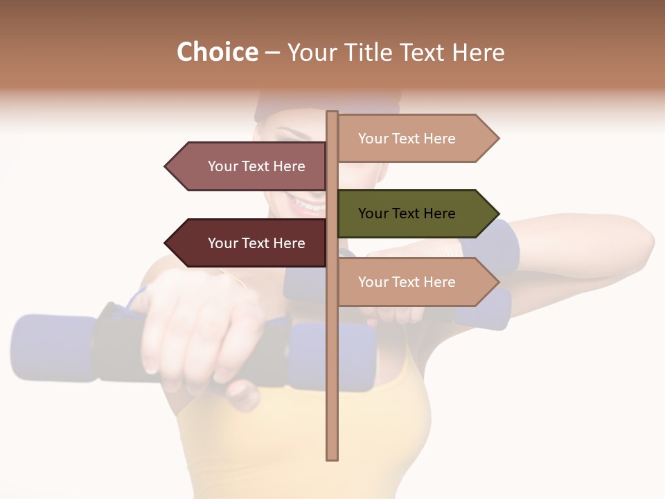 Isolated Blue Teen PowerPoint Template