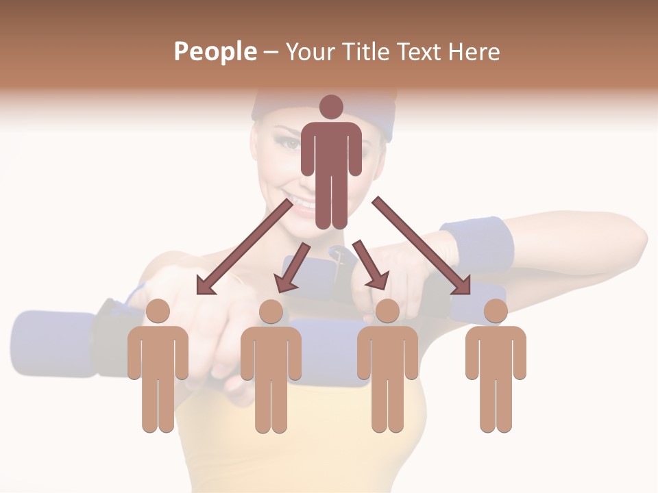 Isolated Blue Teen PowerPoint Template