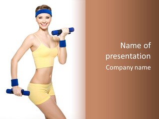 Sport Isolated Teenager PowerPoint Template