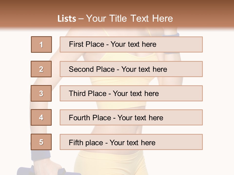 Sport Isolated Teenager PowerPoint Template