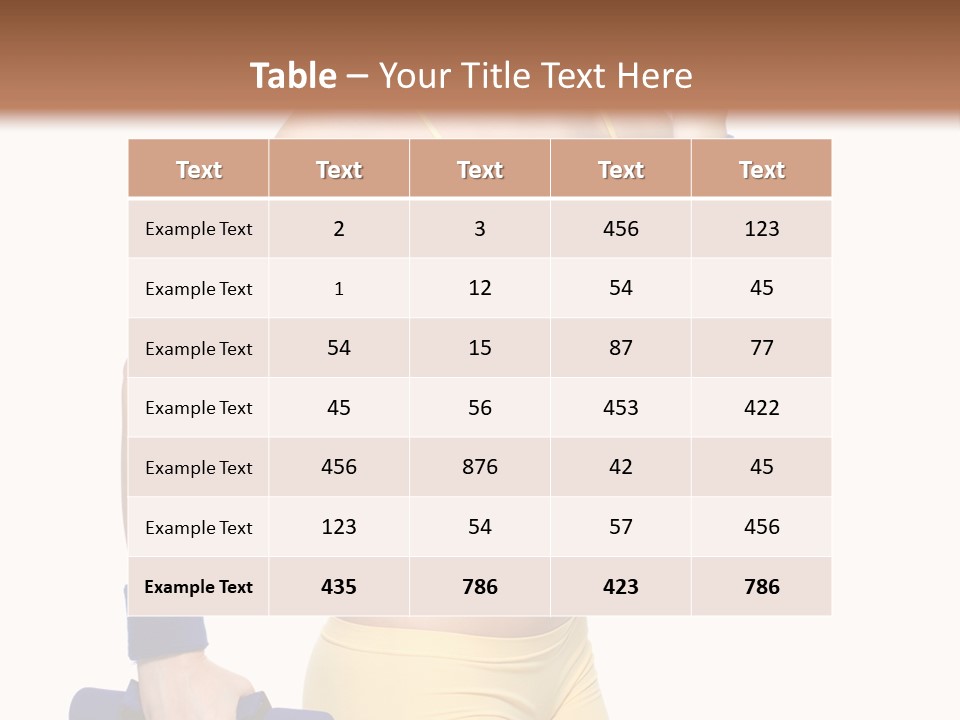 Sport Isolated Teenager PowerPoint Template