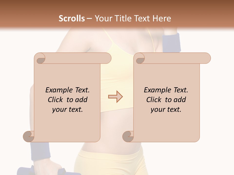 Sport Isolated Teenager PowerPoint Template