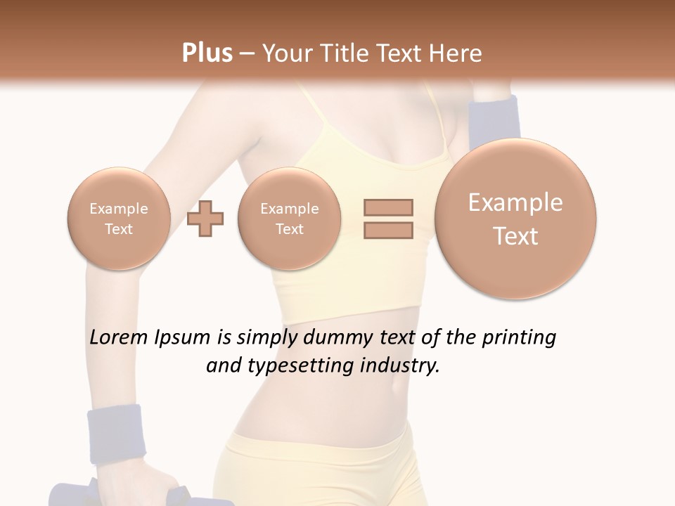 Sport Isolated Teenager PowerPoint Template