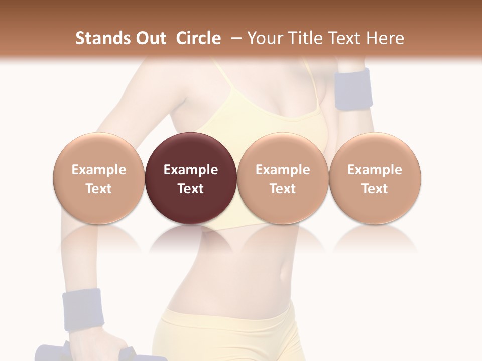 Sport Isolated Teenager PowerPoint Template