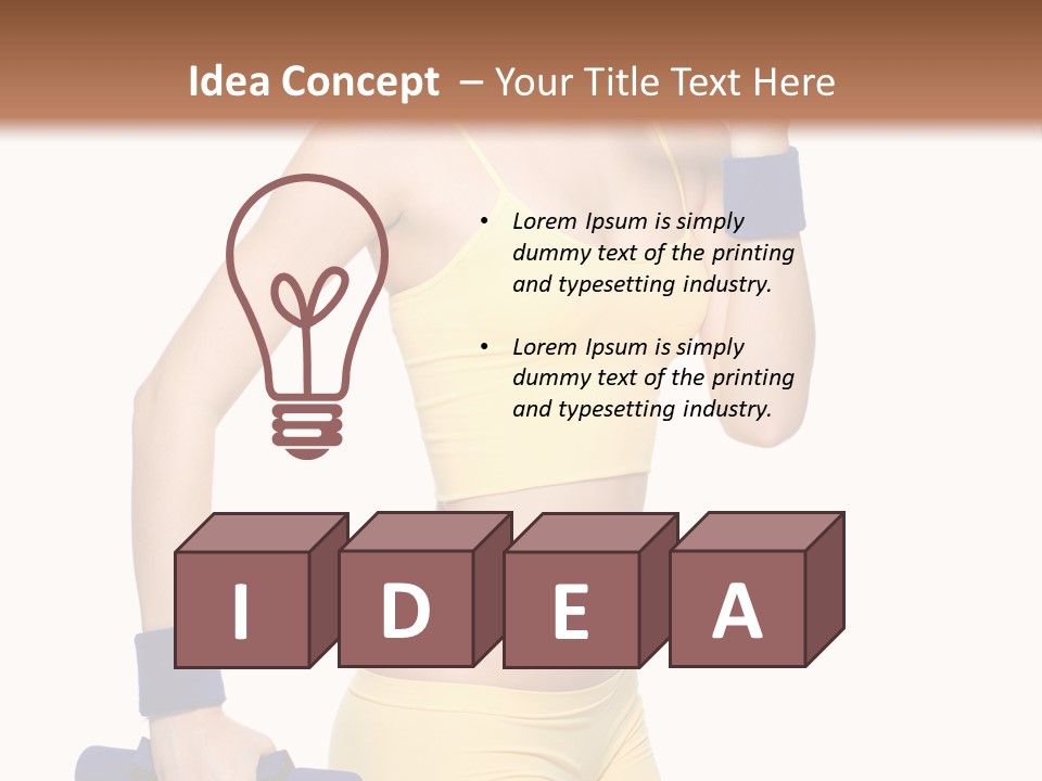 Sport Isolated Teenager PowerPoint Template