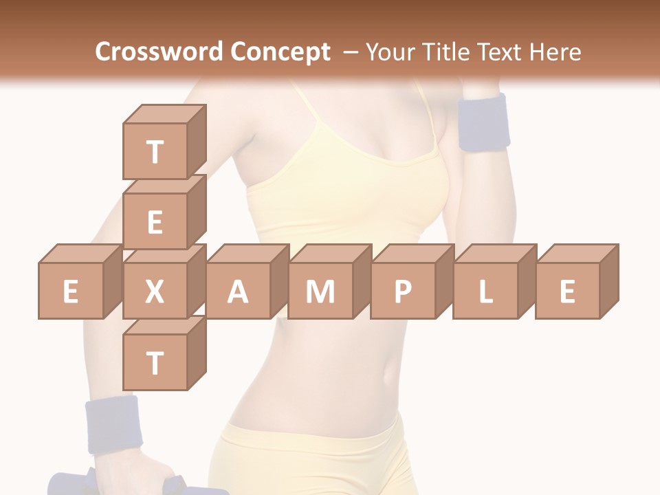 Sport Isolated Teenager PowerPoint Template