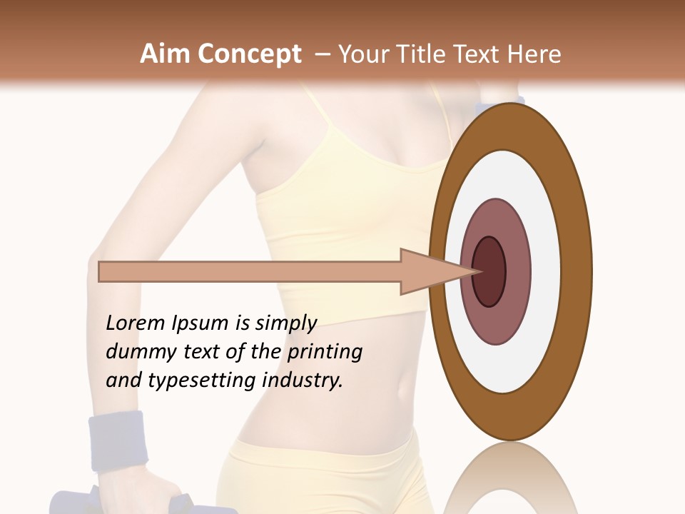 Sport Isolated Teenager PowerPoint Template