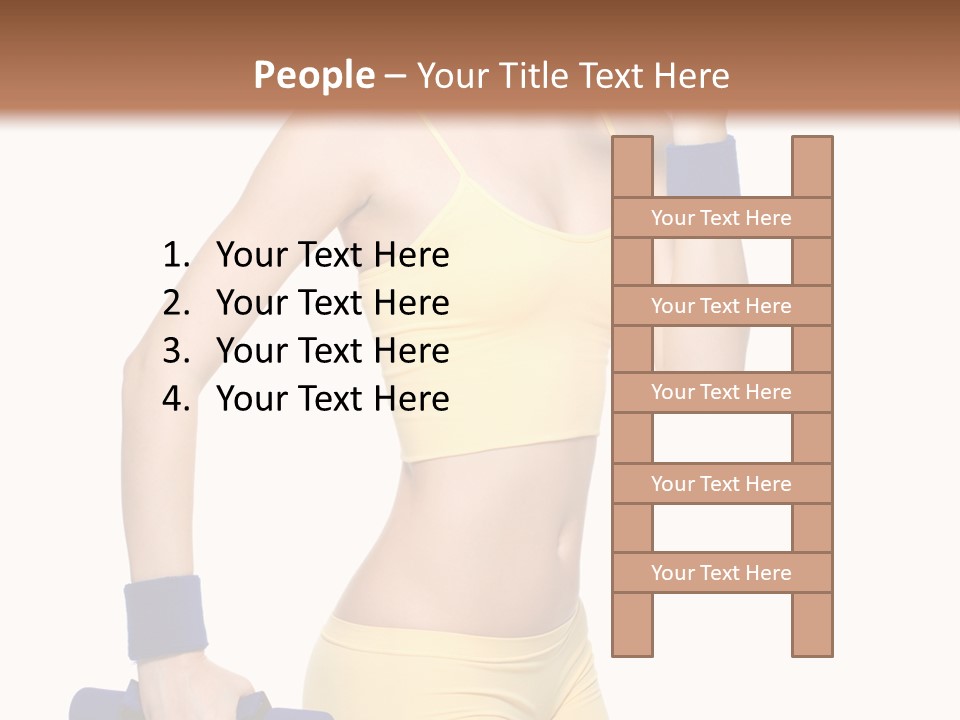 Sport Isolated Teenager PowerPoint Template