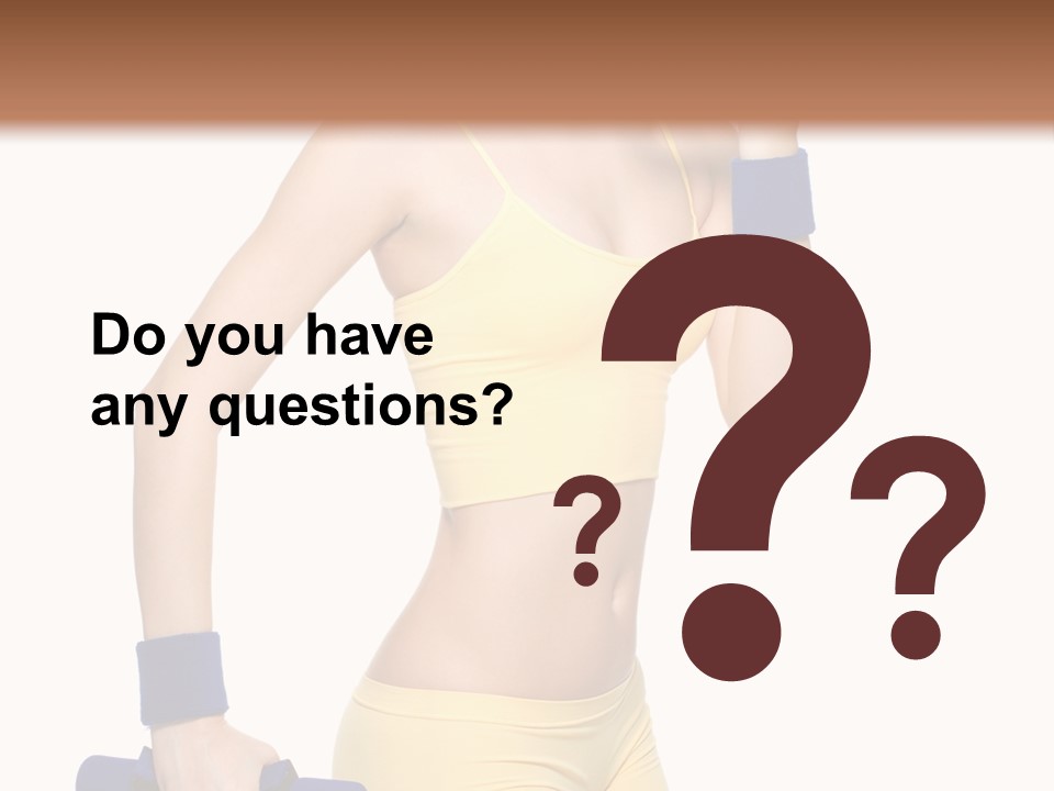 Sport Isolated Teenager PowerPoint Template