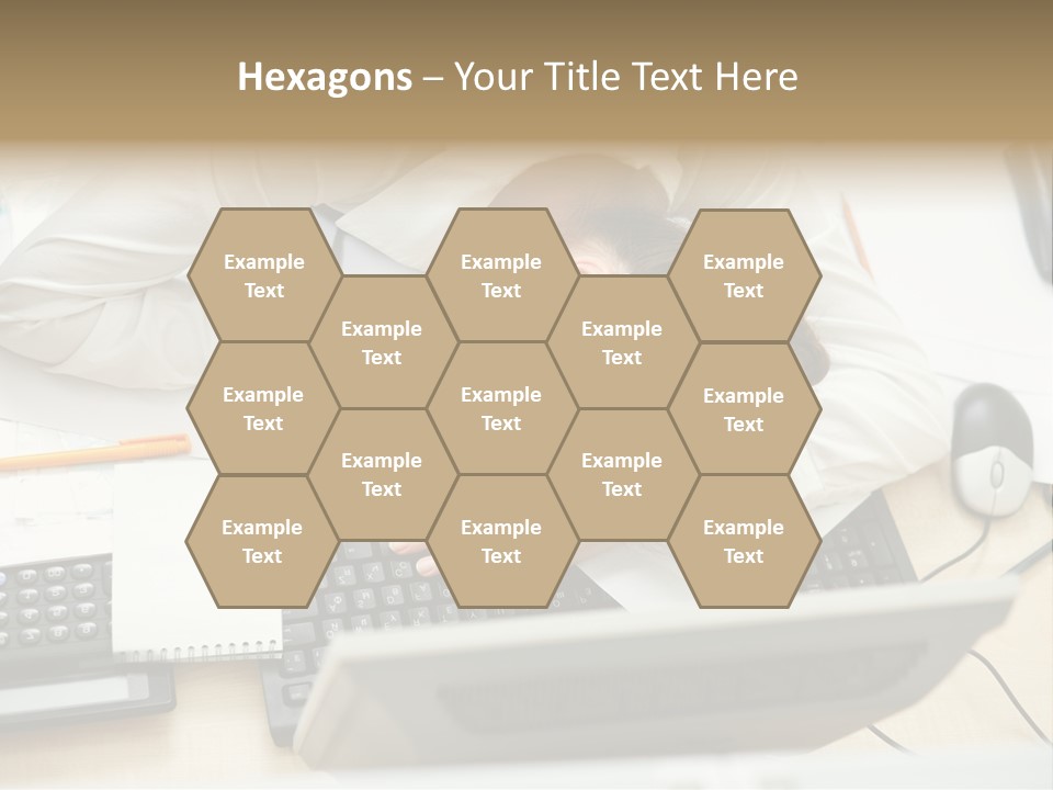 Girl Student Exhausted PowerPoint Template