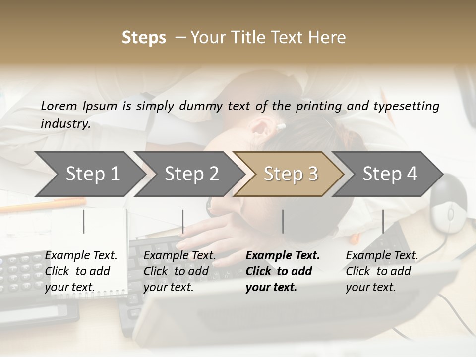 Girl Student Exhausted PowerPoint Template