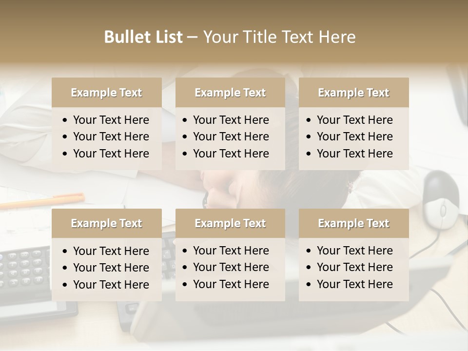 Girl Student Exhausted PowerPoint Template