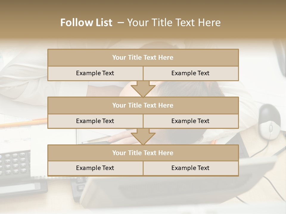 Girl Student Exhausted PowerPoint Template