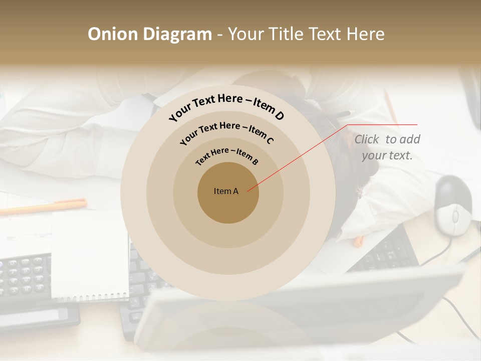 Girl Student Exhausted PowerPoint Template