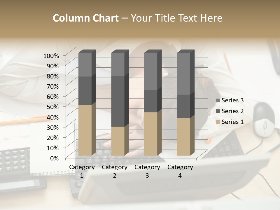 Girl Student Exhausted PowerPoint Template