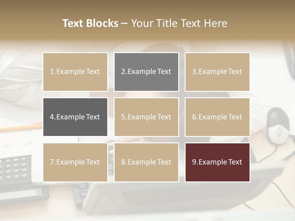 Girl Student Exhausted PowerPoint Template