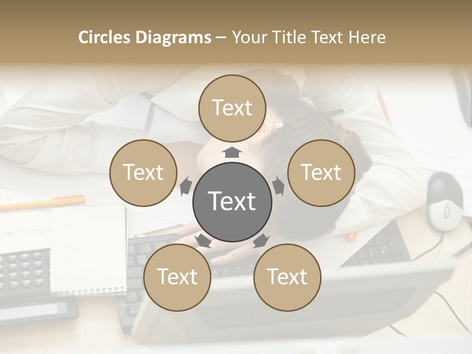 Girl Student Exhausted PowerPoint Template