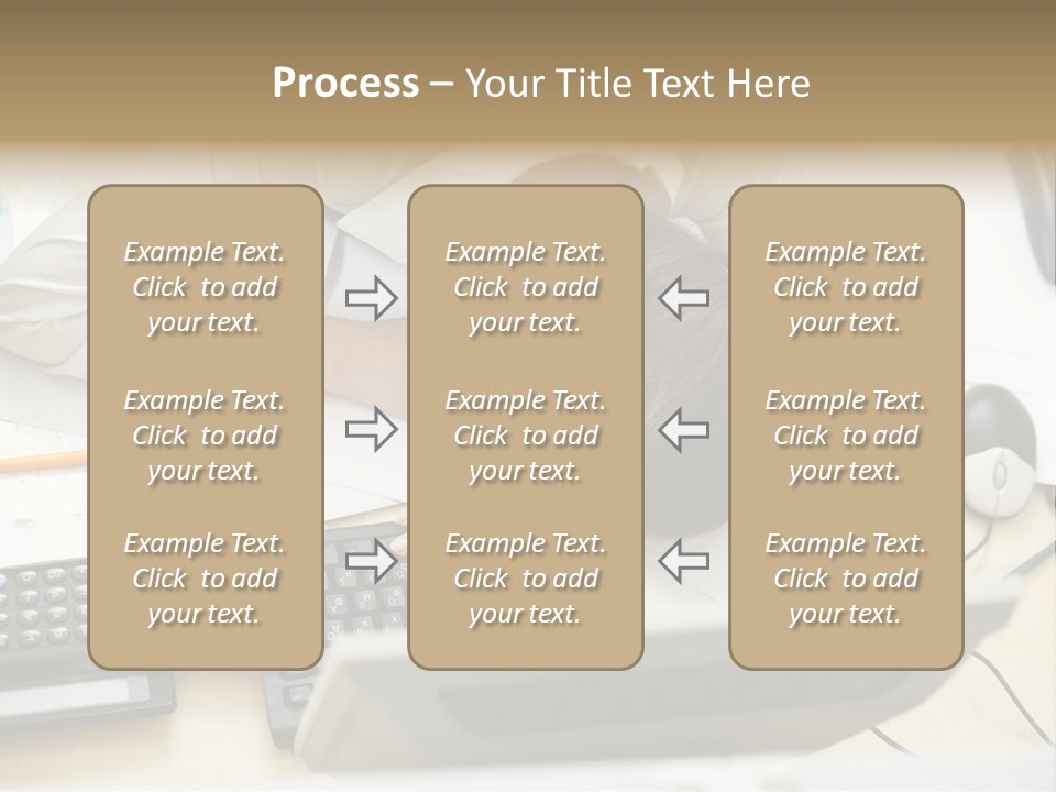 Girl Student Exhausted PowerPoint Template