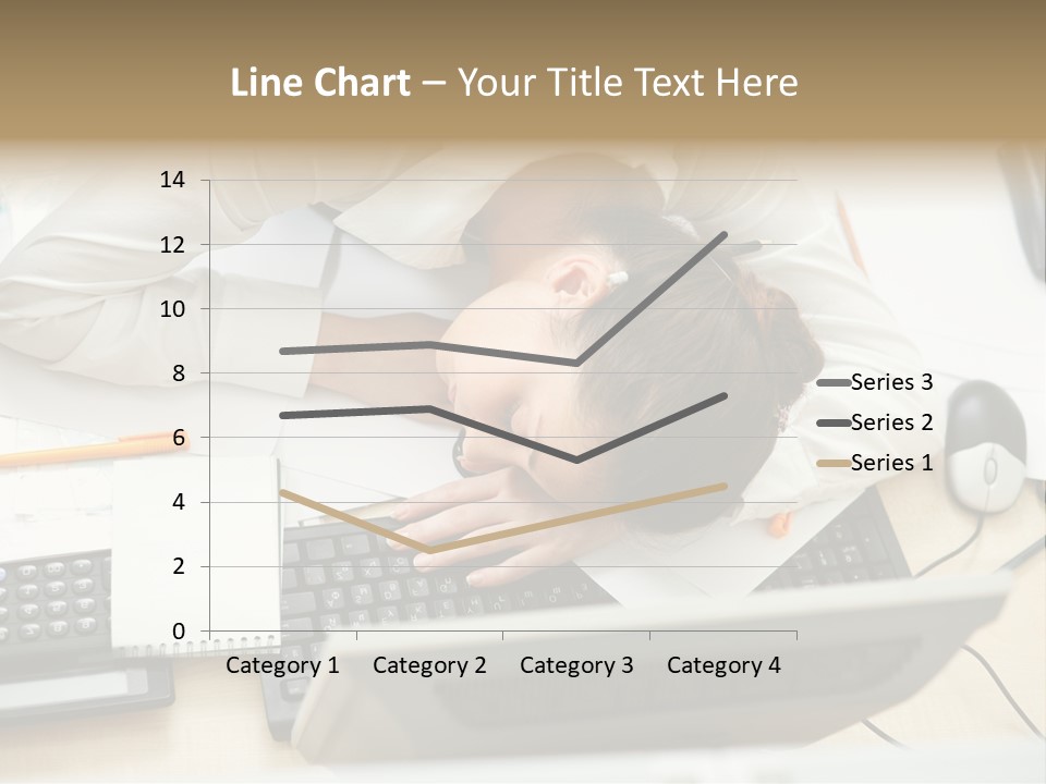 Girl Student Exhausted PowerPoint Template