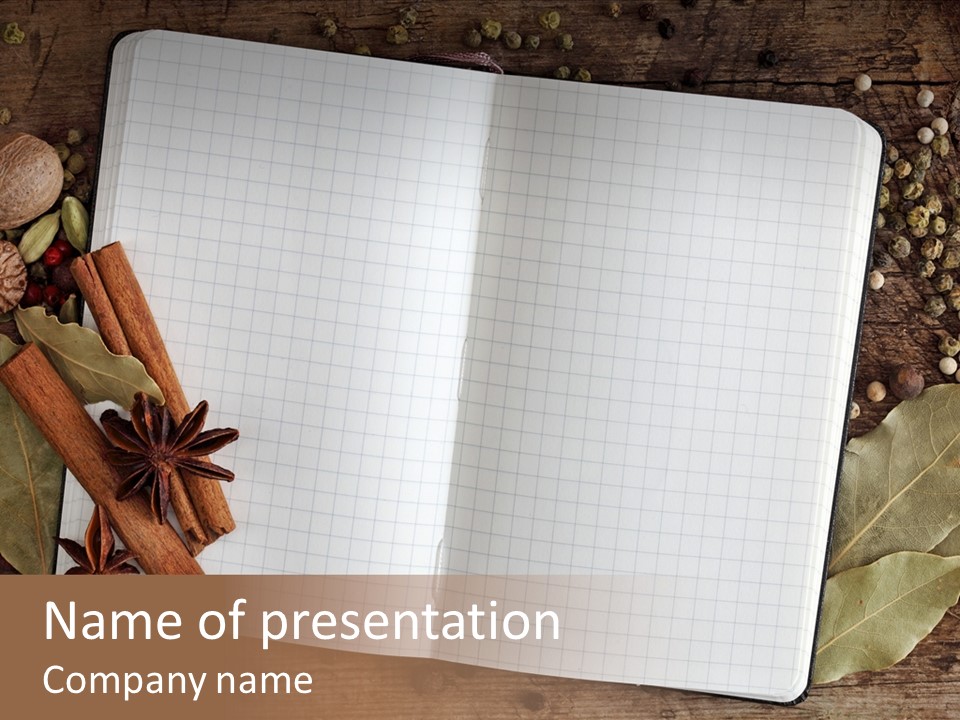 Collection Seasoning Blank PowerPoint Template