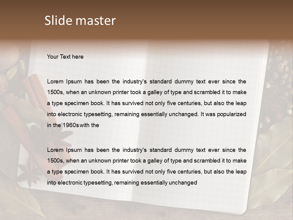 Collection Seasoning Blank PowerPoint Template