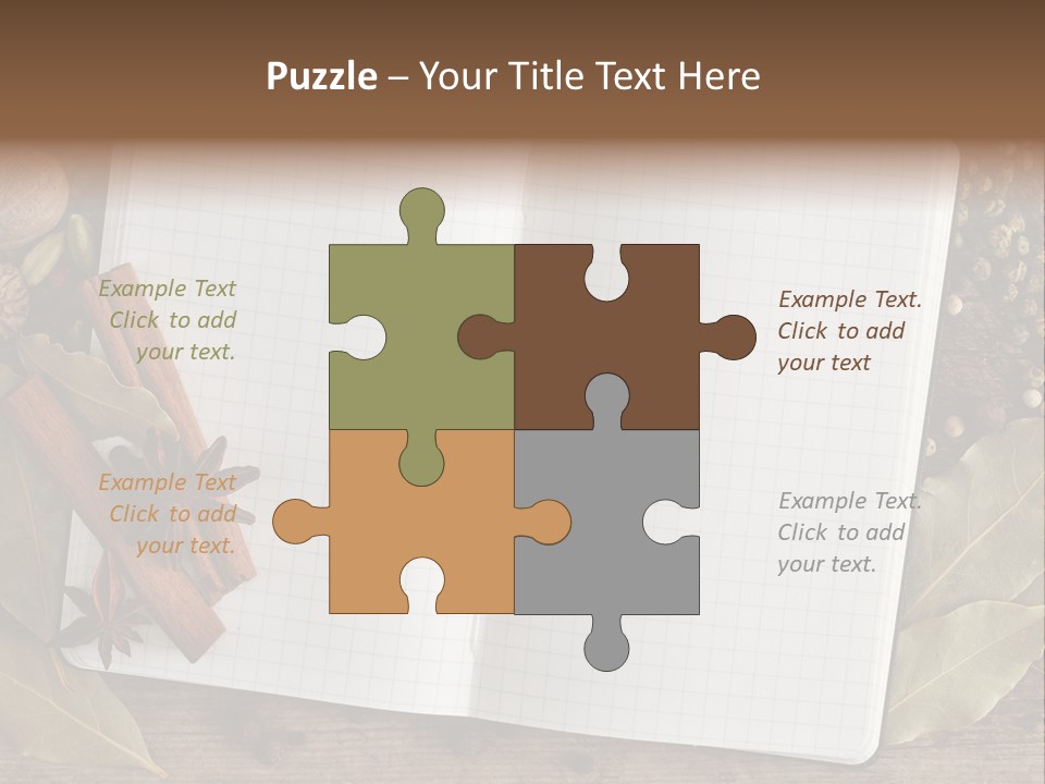 Collection Seasoning Blank PowerPoint Template
