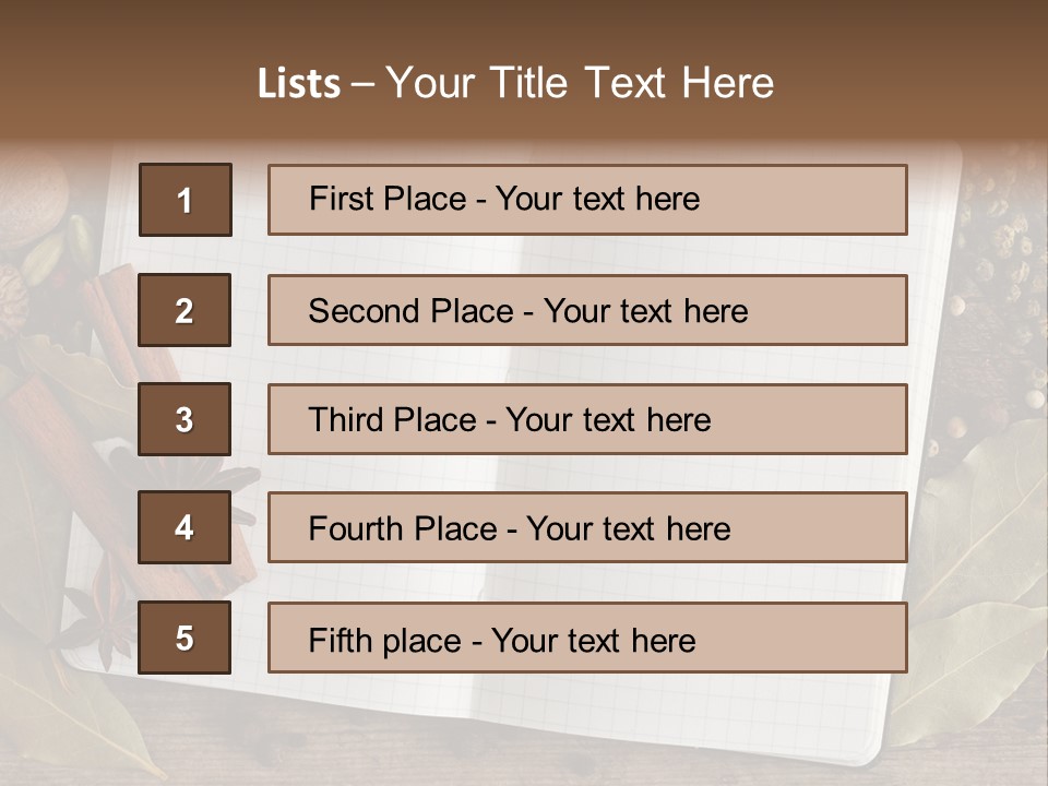 Collection Seasoning Blank PowerPoint Template
