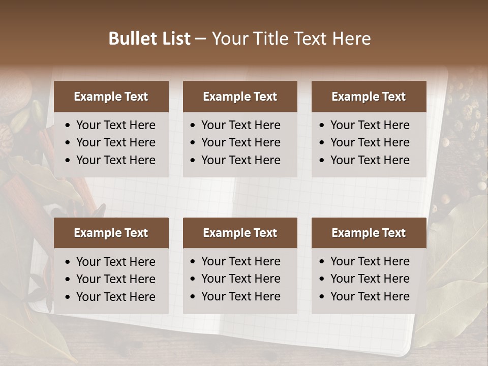 Collection Seasoning Blank PowerPoint Template