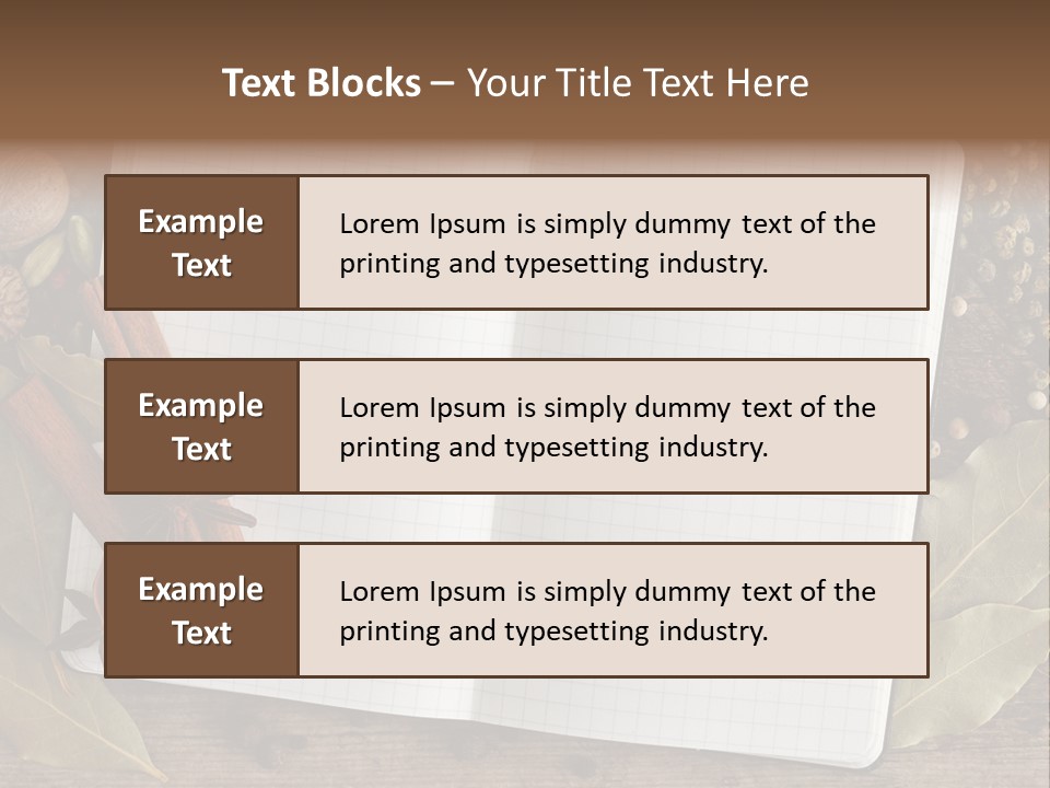 Collection Seasoning Blank PowerPoint Template