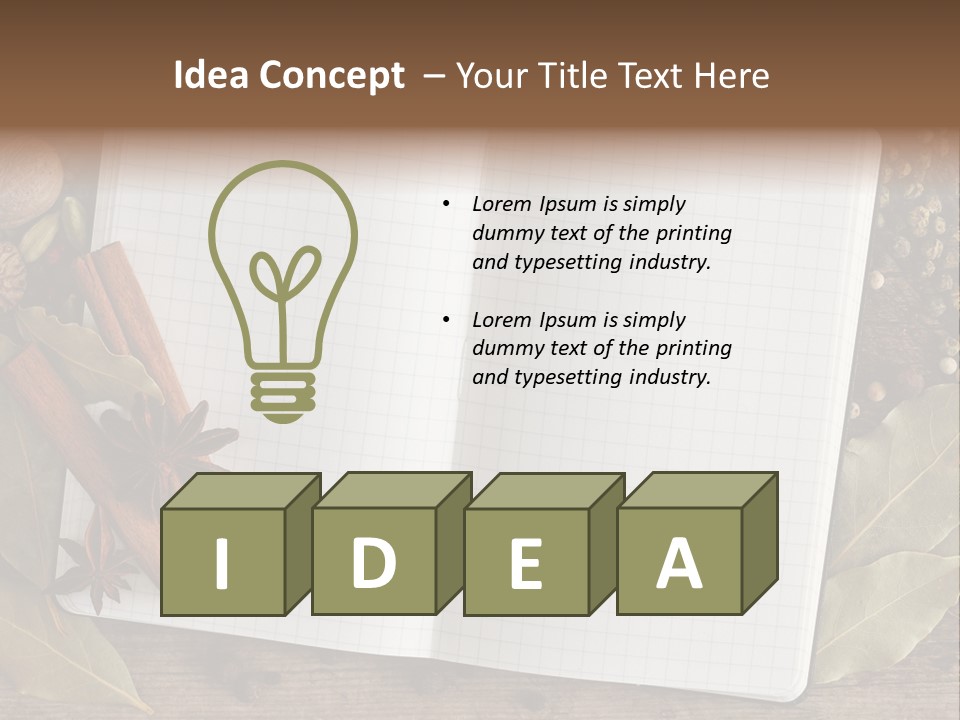 Collection Seasoning Blank PowerPoint Template