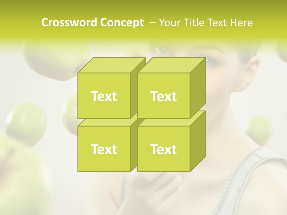 Woman Beauty Young PowerPoint Template