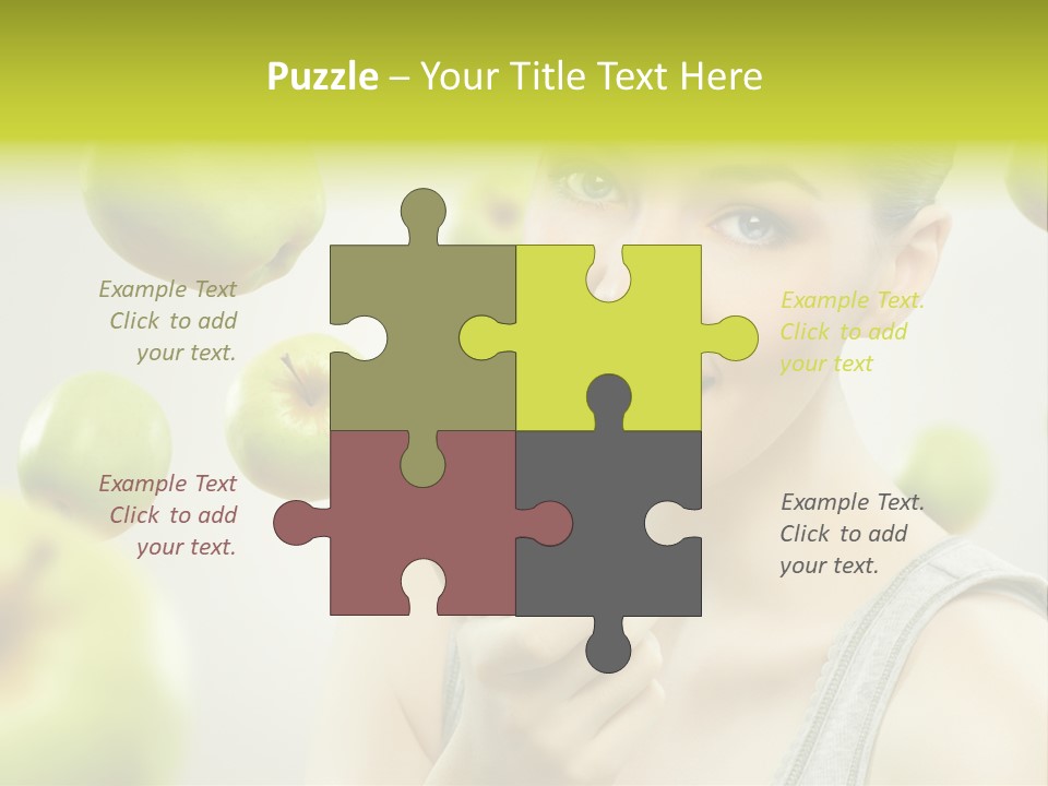 Woman Beauty Young PowerPoint Template