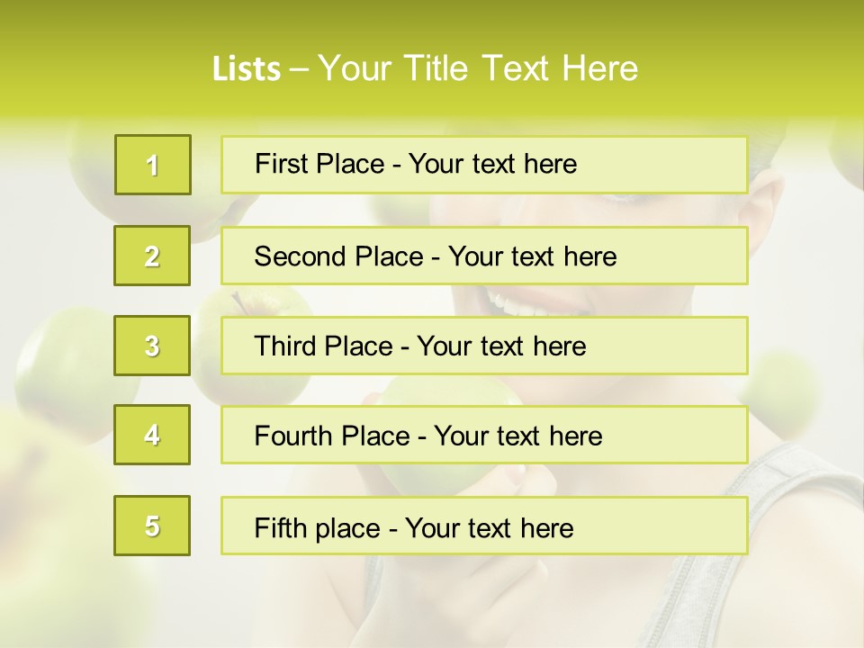 Woman Beauty Young PowerPoint Template
