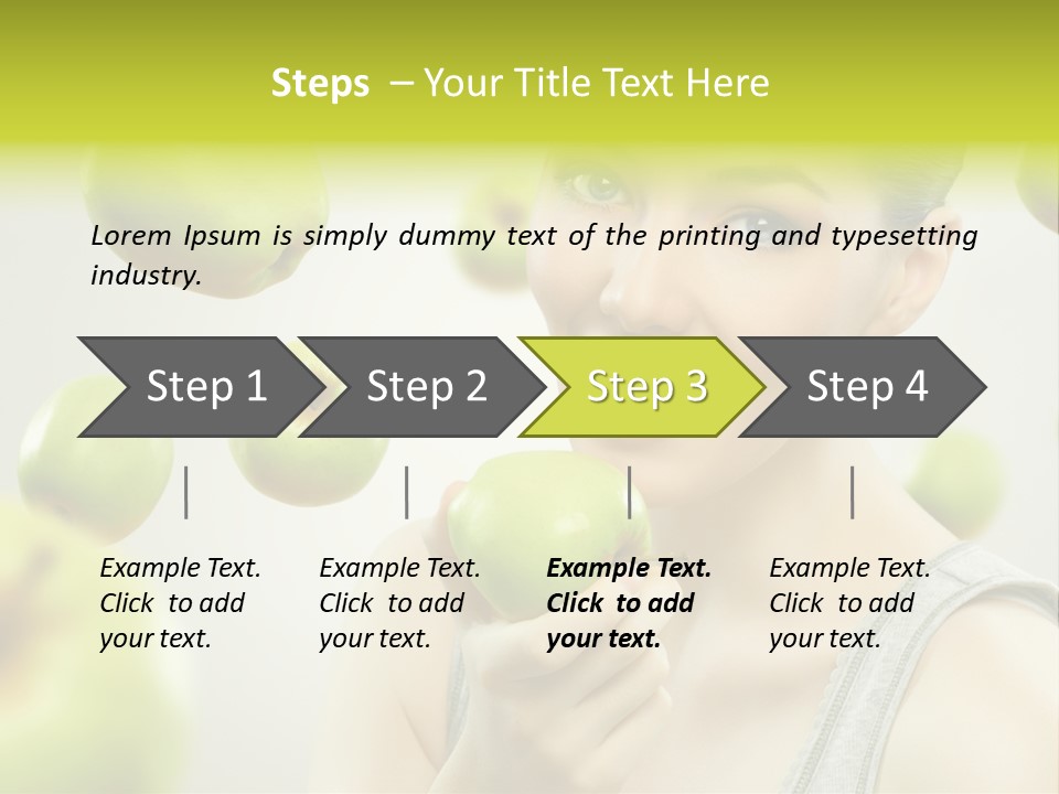 Woman Beauty Young PowerPoint Template
