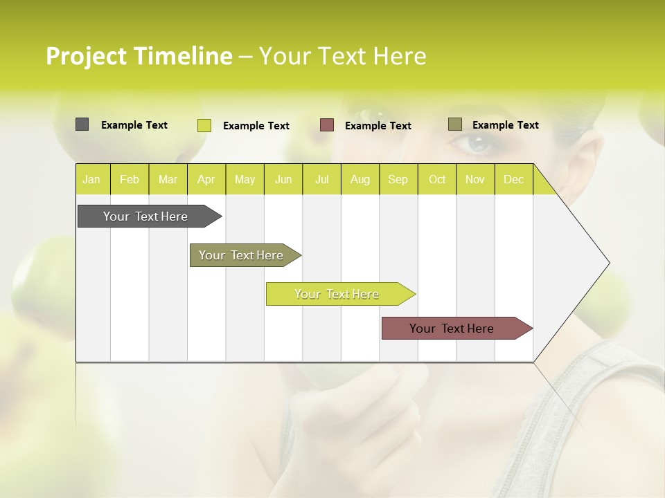 Woman Beauty Young PowerPoint Template