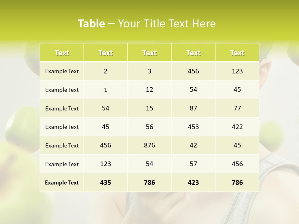 Woman Beauty Young PowerPoint Template