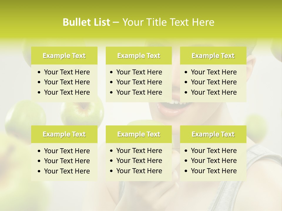 Woman Beauty Young PowerPoint Template